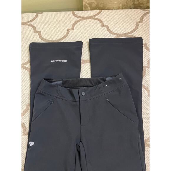 LIKE NEW Obermeyer Women's Fleece Lined Black Snowboard Ski Pants - Size 2 - Picture 1 of 15